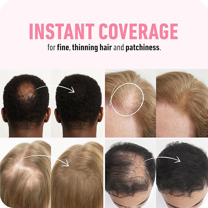 BOLDIFY Hair Fibers (28g) - Fill In Thinning and Fine Hair for an Instantly Fuller, Thicker Look - 14 Shades for Women & Men - Hazel Brown