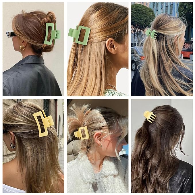 3 Styles Hair Clips for Women Small Medium Big Claw Clips for Thin Thick Hair 12 Pcs Hair Claw Clips Hair Clips Combination Hair Accessories for Women (Colorful)