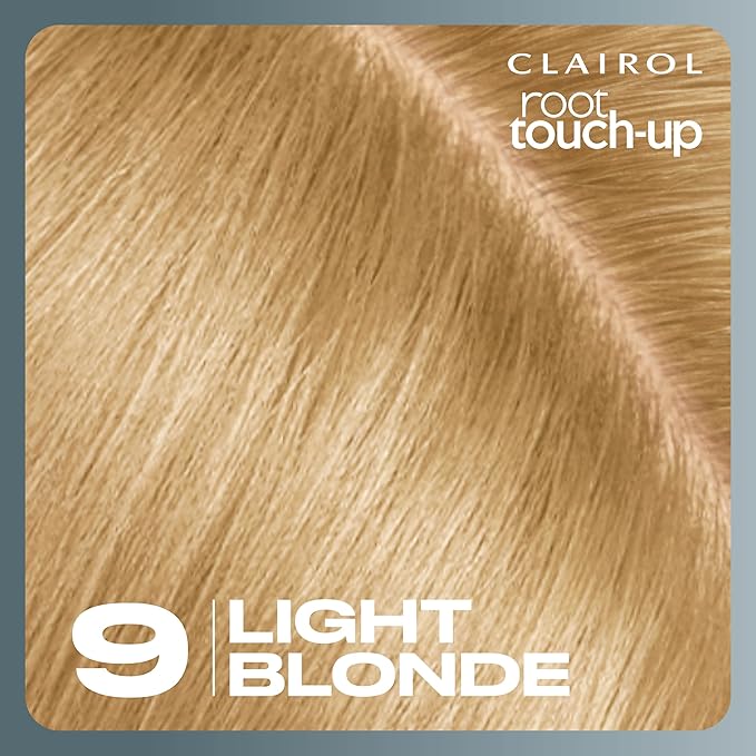 Clairol Root Touch-Up by Nice'n Easy Permanent Hair Dye, 9 Light Blonde Hair Color, Pack of 2