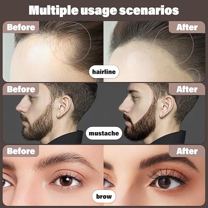 Root touch up hair color powder-Instantly Conceals Hair Loss and Thinning, Gray hair Cover Up Powder, hairline Powder Toppers and Fibers for Men & Women (Medium Brown, 0.35 ounce)