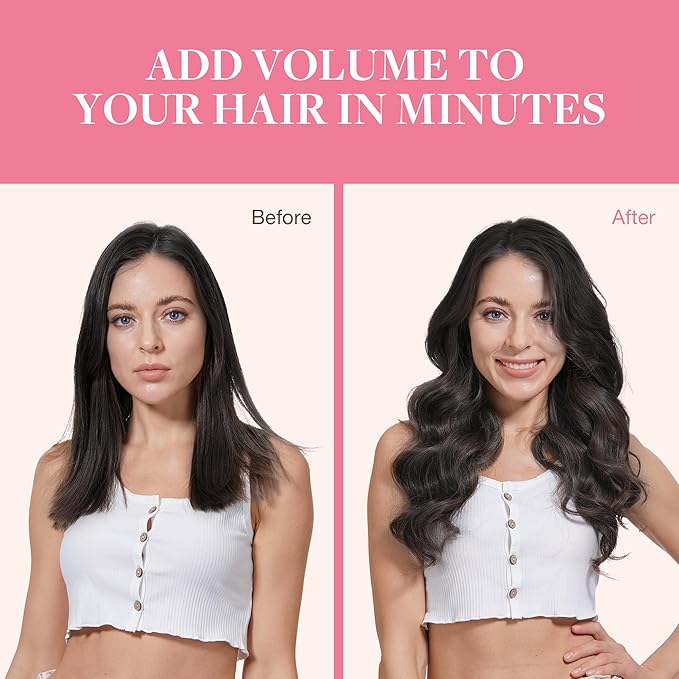 GOO GOO Clip in Hair Extensions Real Human Hair, Remy Human Hair Extensions Clip ins for Women, Natural Human Hair, 22inch 220g 9Pcs, #2 Dark Brown