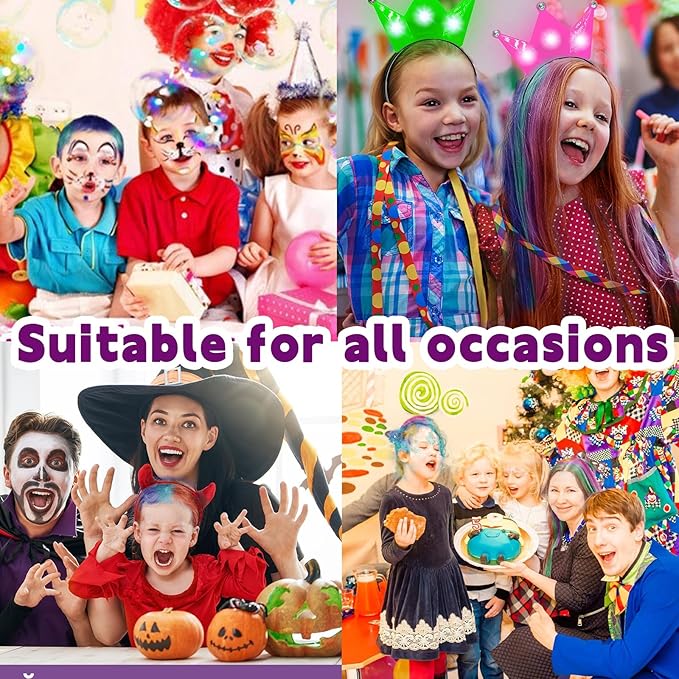 Hair Chalk for Girls Washable, 10PCS Temporary Hair Color for Kids Adults, Temporary Hair Dye Wax Kids Makeup, Great Christmas Birthday Gifts for 6-10 Year Old Girl (Red etc.)