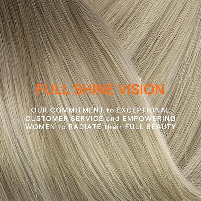 Full Shine Real Remy Hair Extensions Clip in Human Hair 22 Inch Ash Brown Mix Platinum Blonde Invisible Hairpiece for Women Balayage Clip in Extensions Straight 7 Pcs 120 G