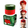Temporary Hair Color Wax for Men - SUPIYA Washable Hair Wax Color, All-Day Hold Disposable Hair Wax for Christmas, Cosplay & Daily (Wine Color #97)