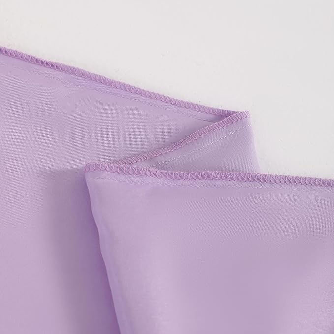 NTBAY 12 Pack Satin King Pillowcases for Hair and Skin, Luxurious and Silky Pillow Cases with Envelope Closure, 20 x 36 Inches, Light Purple