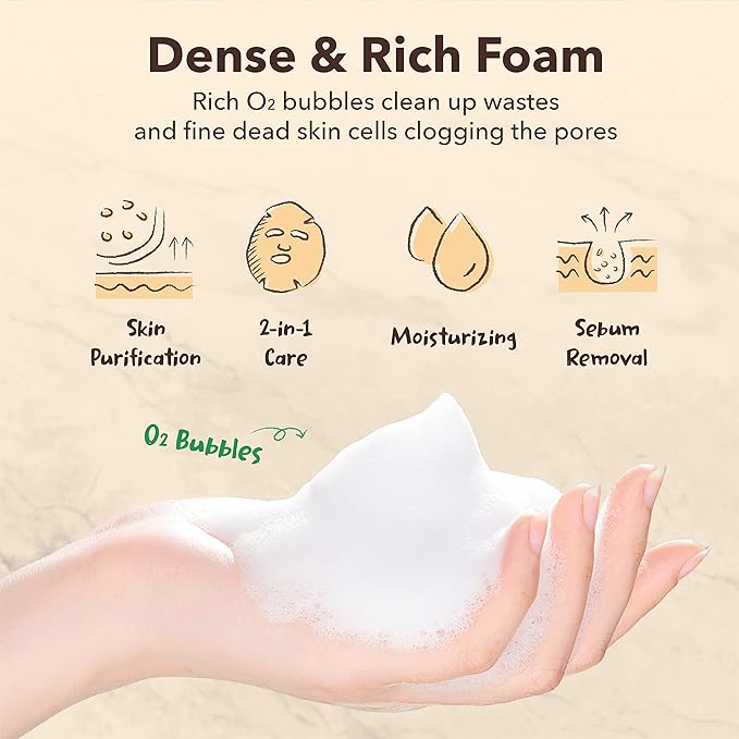 PUREDERM Deep Purifying Green O2 Bubble Mask 0.88oz x 5ea / Korean beauty/Bubble mask/Cleansing foam/Cleanser/Purifying mask/Green tea mask/Face toxin