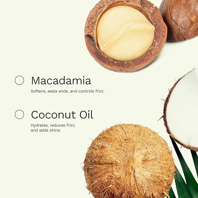 Anti-Frizz Hair Oil with Ginger, Argan & Castor hair oil for frizzy hair | Seals split ends, Strengthens the hair structure and adds shine for all hair types Nourishes & Repairs by Ginger Milk