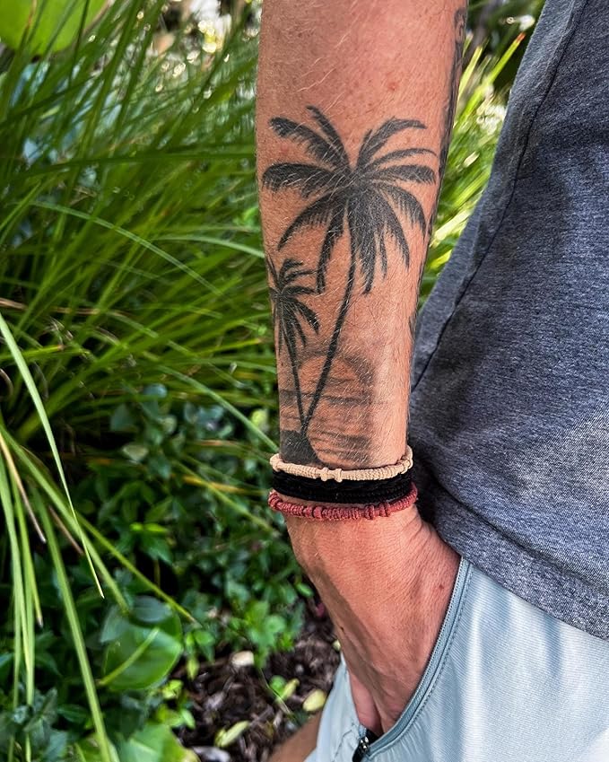 Gypsea Bands Hair Tie Bracelets for Men, Women & Kids - Set of 12 (Tulum)