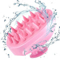 Scalp Massager Shampoo Brush, Hair Scalp Scrubber Shower Hair Brush Head Massager for Stress Relax Hair Growth, Dandruff Brush Scalp Exfoliator for Women Men Kids Pets, Pink