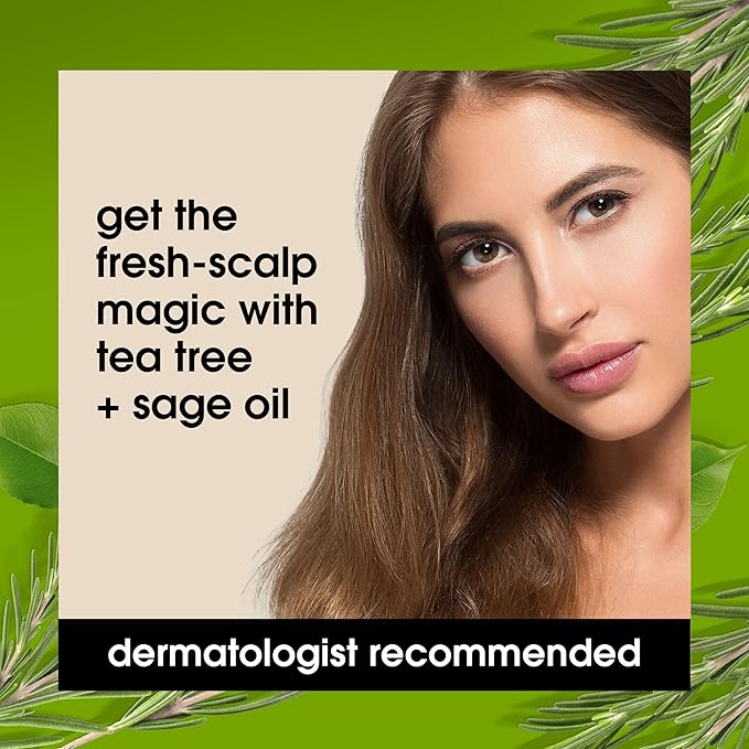 Yes To Tea Tree Scalp Relief Conditioner, Finishing Step To Calm Dry Itchy Scalp, Hydrates & Softens Hair With Long Lasting Moisture, With Tea Tree & Sage Oil, Natural, Cruelty Free, 12 Fl Oz 2PK