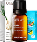 Gya Labs Garlic Essential Oil - 0.34 Fl Oz - for Hair, Skin, Diffuser, Aromatherapy & DIY Candle Making Scent