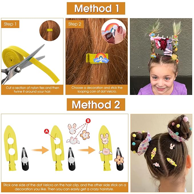 Temporary Hair Color Wax Kit, Stocking Stuffers for Teen Girls, Instant Hair Dye Color Wax Washable Natural Hair Color Cream for DIY Hairstyle on Crazy Hair Day, Children's Day, Christmas (Yellow)
