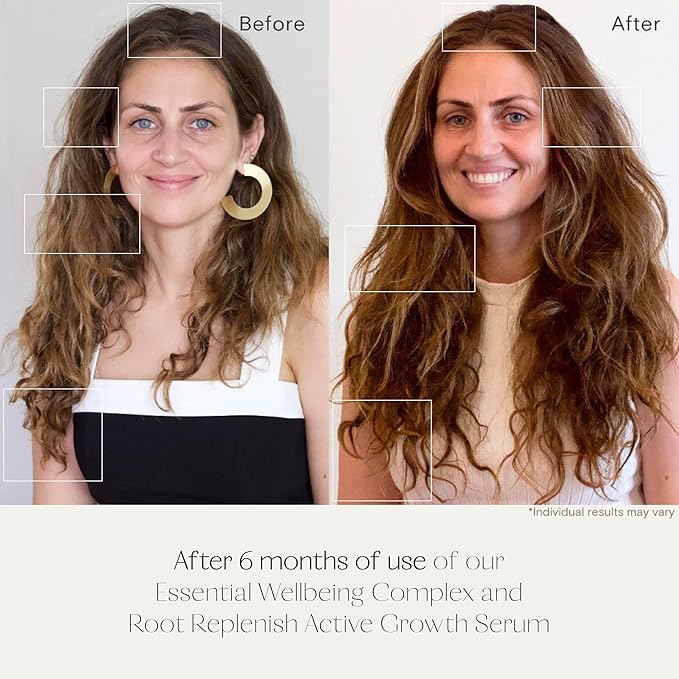 Healthy Hair Duo | Nourish Strands from Within + Revive Scalp Wellness | Hormone, Stress & Microbiome Support | Resveratrol, Adaptogens, B-Vitamins | 1 fl oz Serum + 120 Capsules