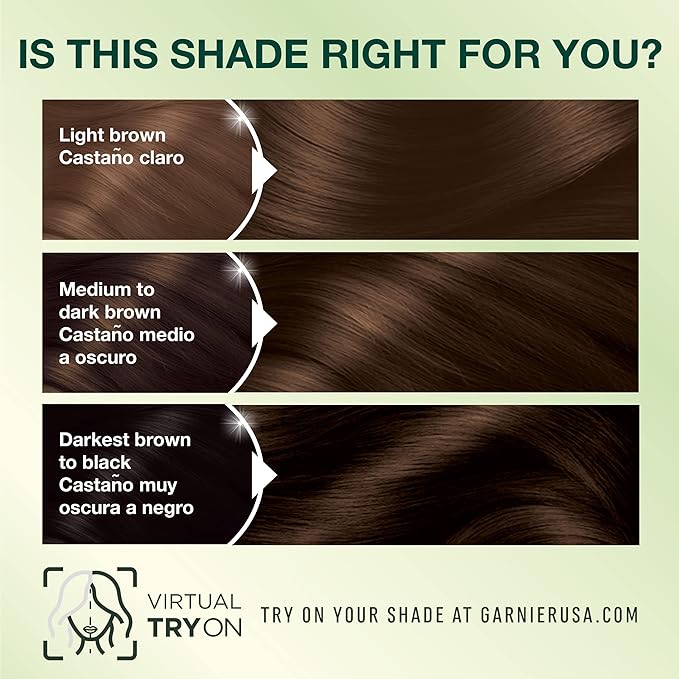 Garnier Hair Color Nutrisse Nourishing Creme, 413 Bronze Brown (Bronze Sugar) Permanent Hair Dye, 1 Count (Packaging May Vary)