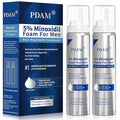 5% Minoxidil for Men Foam Hair Growth - Minoxidil Foam Hair Regrowth Treatment for Men, Topical Hair Loss Treatments, Extra Strength Thicker & Fuller Hair (2.11 Ounce x 2)