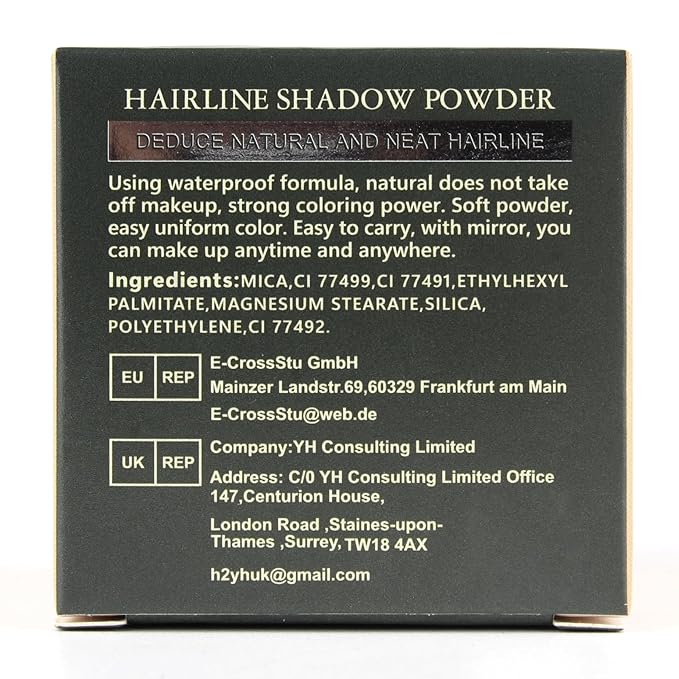 SOVONCARE Instantly Hairline Powder, Hairline Shadow Gray Hair Coverage Touch Up Hair Powder for Thinning Hair for Women Hair Root Touch Up Powder Hair Root Cover Up Conceals Hair Loss Brown