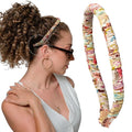 Curlfriend Collective Curly World Comfort Curve Silk Headband – Luxury 100% Mulberry Silk Hair Accessory for Women, Non-Slip, No Headache, Stylish Wide Headband for Curly Hair