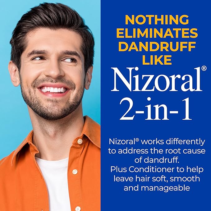 Nizoral 2-in-1 Anti Dandruff Shampoo and Conditioner, 14 Fl Oz, 1% Ketoconazole