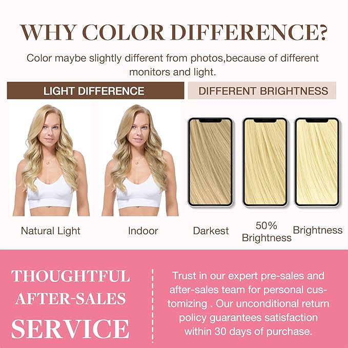 GOO GOO Clip in Hair Extensions Real Human Hair, Remy Human Hair Extensions Clip ins for Women, Natural Human Hair, 18inch 130g 7Pcs, 613R Bleach Blonde