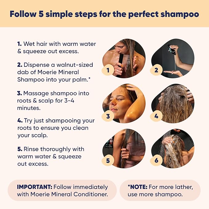 Moerie Shampoo and Conditioner Plus Hair Mask and Hair Spray Mega Pack – The Ultimate Hair Care Set – For Longer, Thicker, Fuller Hair - Volumizing Hair Products – Paraben & Silicone Free - 8 items