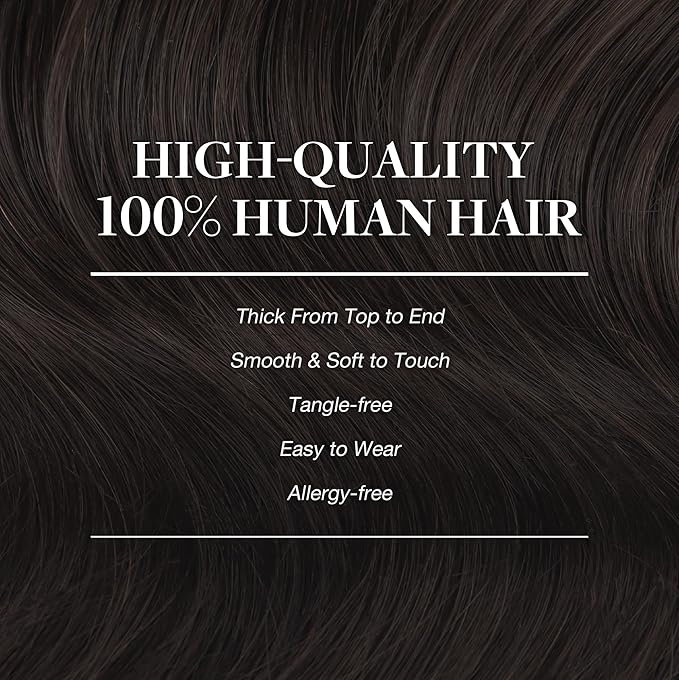 GOO GOO Clip in Hair Extensions Real Human Hair, Remy Human Hair Extensions Clip ins for Women, Natural Human Hair, 20inch 120g 7Pcs, 2A Light Brown