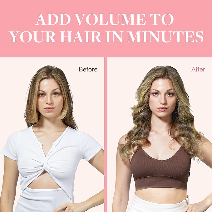 GOO GOO Clip in Hair Extensions Real Human Hair, Remy Human Hair Extensions Clip ins for Women, Natural Human Hair, 16inch 120g 7Pcs, 3/8/613 Balayage Walnut Brown to Ash Brown and Bleach Blonde