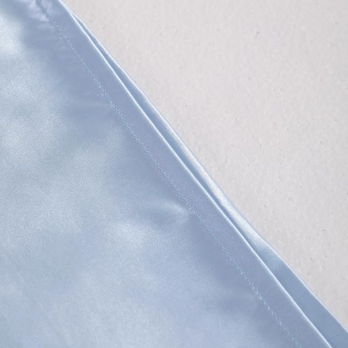 NTBAY Satin Body Pillowcase for Hair and Skin, Luxurious and Silky Pillow case with Envelope Closure, 20x54 Inches, Aqua