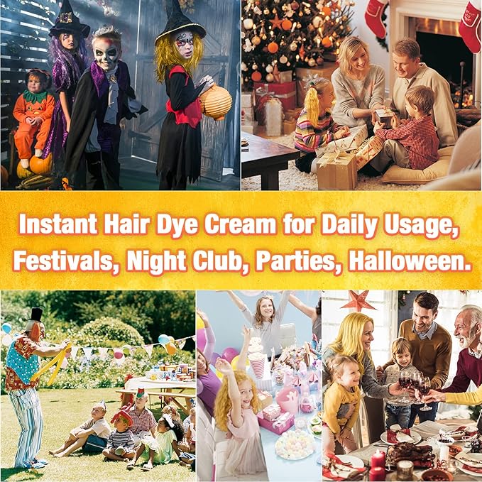 Hair Wax Color Blonde, Ultikare Blonde Hair Dye Temporary for Color Treated Hair Natural Styling Instant kids Mud Cream Gel 3.4 Fl Oz Girl Gifts, Party, Cosplay DIY, Children's Day