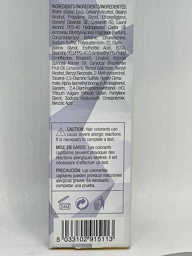 Ion Permanent Creme Hair Color 10A Lightest Ash Blonde, Vegan, Cruelty Free, PPD Free, 100% Gray Coverage, Long Lasting, Fade Resistant Color, 2.05 oz