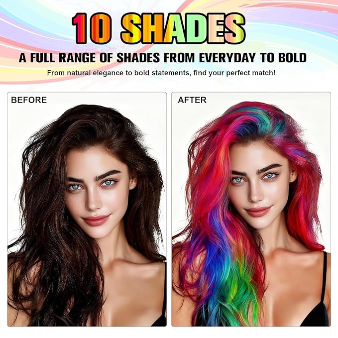 Temporary Hair Spray Color for Kids Women - One-Time Use Green Hair Spray, Vegan and Cruelty-Free Semi-Permanent Hair Color Dye (120ML, Purple)