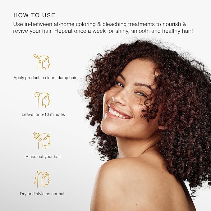 pH Plex Step 3 - Nourishing Hair Treatment Mask: Fortifies Coloring & Bleaching Effects, Salon Quality at Home - 1 Double Sachet