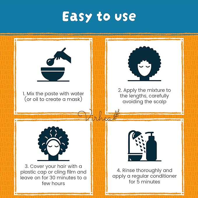 Chebe Powder for Natural & 4C Hair (3.5oz / 100g) – Authentic African Hair Growth Treatment from Chad – Moisturizing & Strengthening Hair Mask – Helps Reduce Breakage & Retain Length