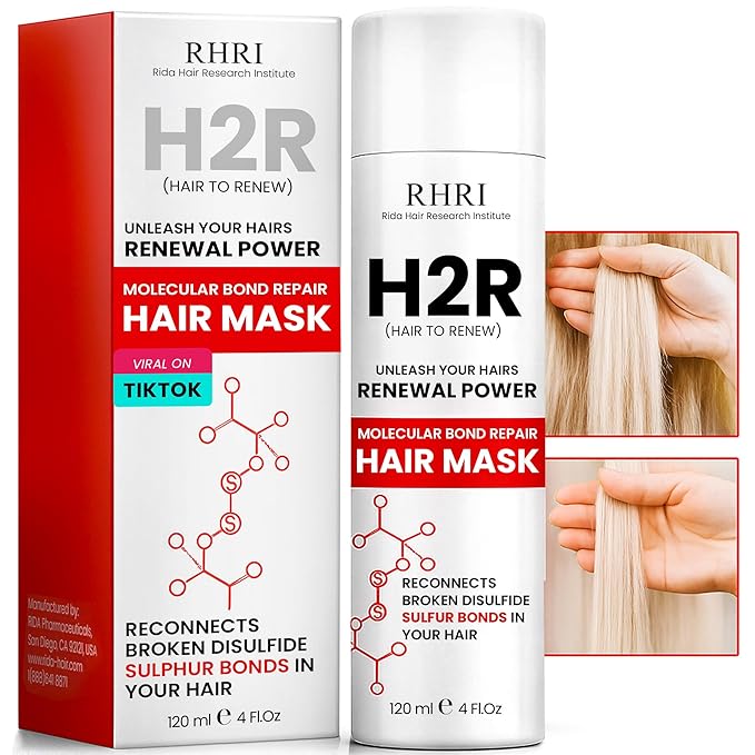 Hair Mask For Damaged Hair | Leave In Hair Mask | Molecular Bonding for Hair Growth, Thinning & Split Ends | Rapid Repair for Damage from Bleach, Chemicals & Heat | Frizz Control Hair Treatment
