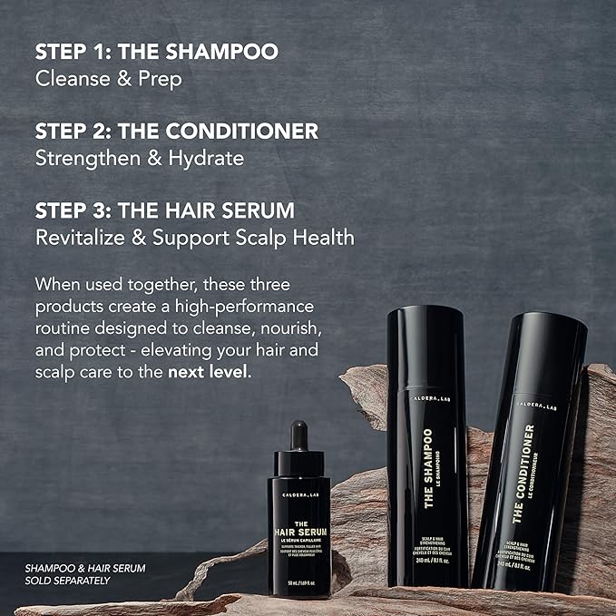 Caldera + Lab The Conditioner | Men’s Moisturizing Hair Conditioner, Hydrating & Nourishing for Soft, Shiny Hair, Dermatologically Tested - All Hair Types