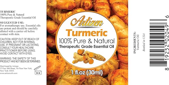 Artizen 30ml Oils - Turmeric Essential Oil - 1 Fluid Ounce