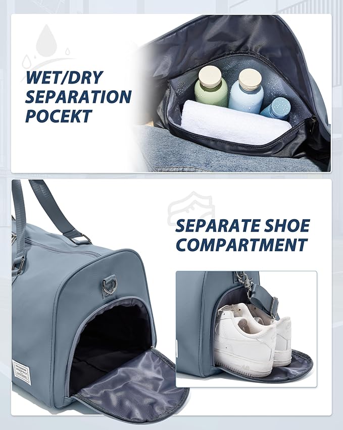 Gym Bag Womens,Travel Duffel Carry on Bag Sport Tote Bag Weekend Overnight Bag