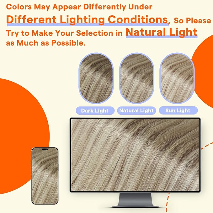 Full Shine Tape in Hair Extensions Human Hair 18 Inch Color 16 Highlight 22 Blonde Invisible Tape in Extensions 50 Grams Human Hair Extensions Tape Ins 20 Pieces for Wedding