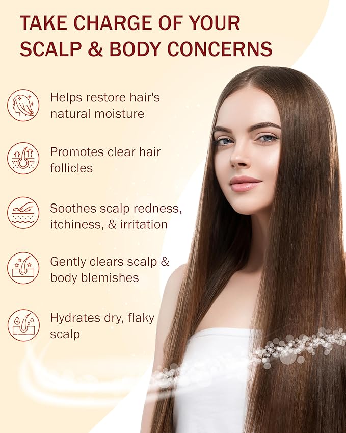 Folliculitis 3-Piece Set - Folliculitis Shampoo, Dry Scalp Serum & Body Spray with Salicylic Acid, Tea Tree Oil & Peppermint Oil - Soothes Itchy Scalp, Razor Bumps & Blemishes by e70