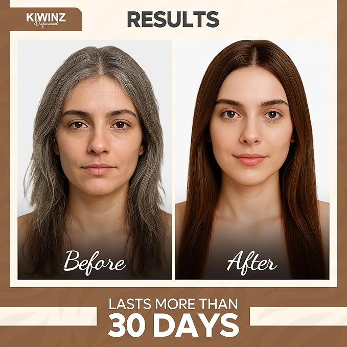Hair Color Shampoo – 5 in 1 Hair Dye Shampoo for Grey Hair - Instant Hair Dye with 100% Color Accuracy Enriched with Natural Ingredients - Ammonia Free - 500ml (Light Brown)