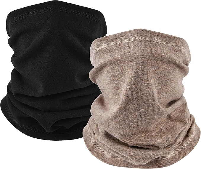 Winter Neck Gaiter Warmer, Soft Fleece Face Mask Scarf for Cold Weather Skiing Cycling Outdoor Sports