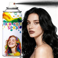 Black Temporary Hair Color Spray - Washable & Natural One-Time Use Hair Wax for Women & Kids & Adults - Strong Hold for Halloween, Cosplay, Party, Washes Out Easily