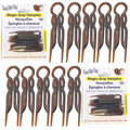 Good Hair Days Hair Pins - 2 1/2" Plastic, U-shaped Magic Grip Hairpins, Strong Durable Pins For Fine, Thick & Long Hair, Styling Accessories - Tortoise Shell, Set of 20