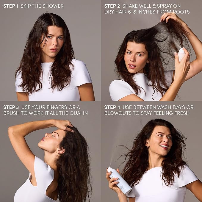 OUAI Super Travel Size Dry Shampoo - Volumizing Dry Shampoo - Absorbs Oil, Dirt & Sweat - Blends Seamlessly into Hair with Zero Residue & Enriched with a Long-Lasting Scent - Cape Town (2 oz)