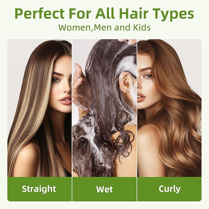 MRD Hair brush, Natural Bamboo Paddle Detangling Hairbrush, Massage Scalp Thick/Thin/Curly/Dry Hair For Women & Men
