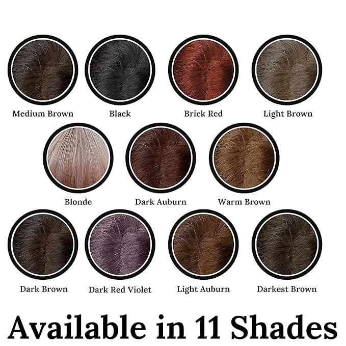 Root Concealer Touch Up Powder | All-Natural Crushed Minerals Without Brush | Fast and Easy Total Gray Hair Cover up For Black | Brown | Auburn and Blonde Hair .30 ounce (No Brush, Dark Red Violet)