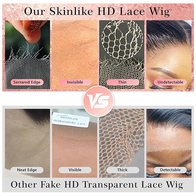 13x4 Full Lace Fronatal Wig Skinlike HD Lace Wig 4/27 Highlight Honey Blond Body Wave Lace Front Wigs Pre Plucked Tiny Knots with Baby Hair 200% Density for Women Body Wave Colored Wig