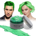Temporary Green Hair Spray Color Wax 4.23 oz, Instant Natural Hairstyle Cream Dye, Disposable Coloring Mud for Men Women Youth, Washable Styling Pomades, Party Cosplay DIY Halloween