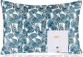 ZIMASILK 100% Pure Mulberry Silk Pillowcase for Hair and Skin Health,Both Sides 19 Momme Silk Floral Print,1pc (King 20''x36'',Blue Leaves)