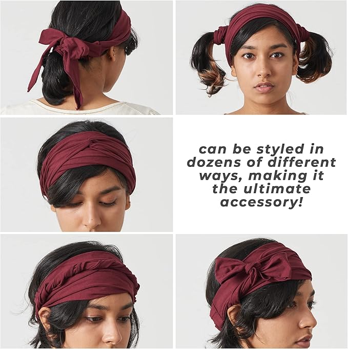 CHARM Japanese Headband Pirate Bandana - Men Ninja Head Wrap Women Hair Band