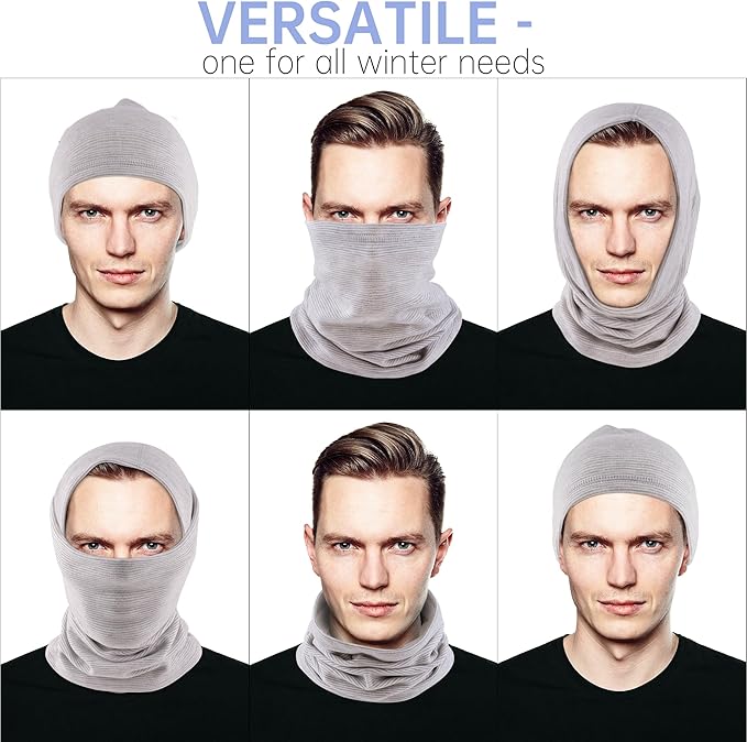 Winter Neck Gaiter Warmer, Soft Fleece Face Mask Scarf for Cold Weather Skiing Cycling Outdoor Sports